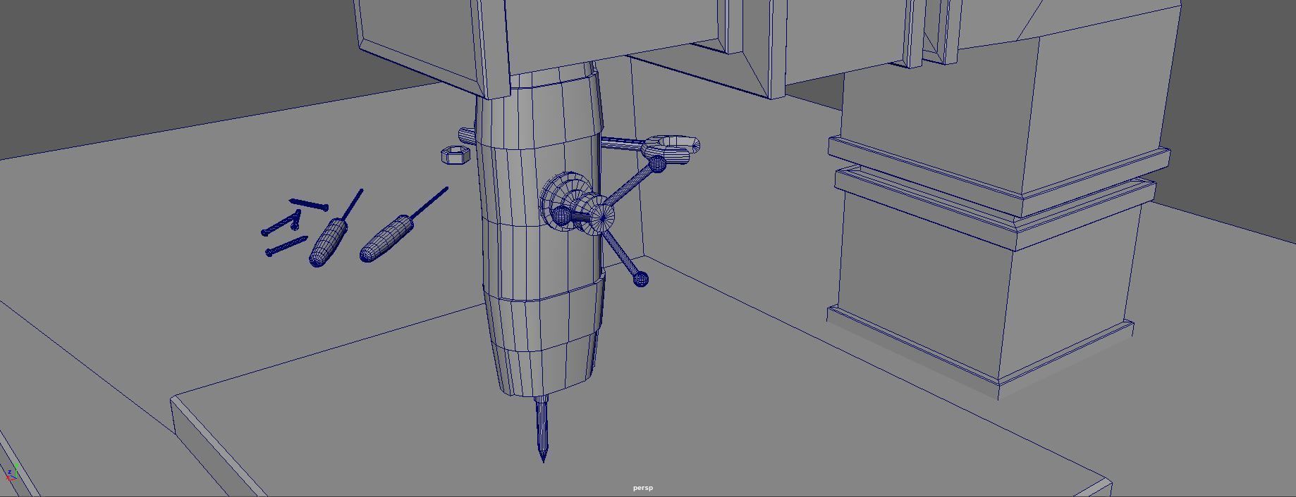 Rust Table Low-poly 3D model_14