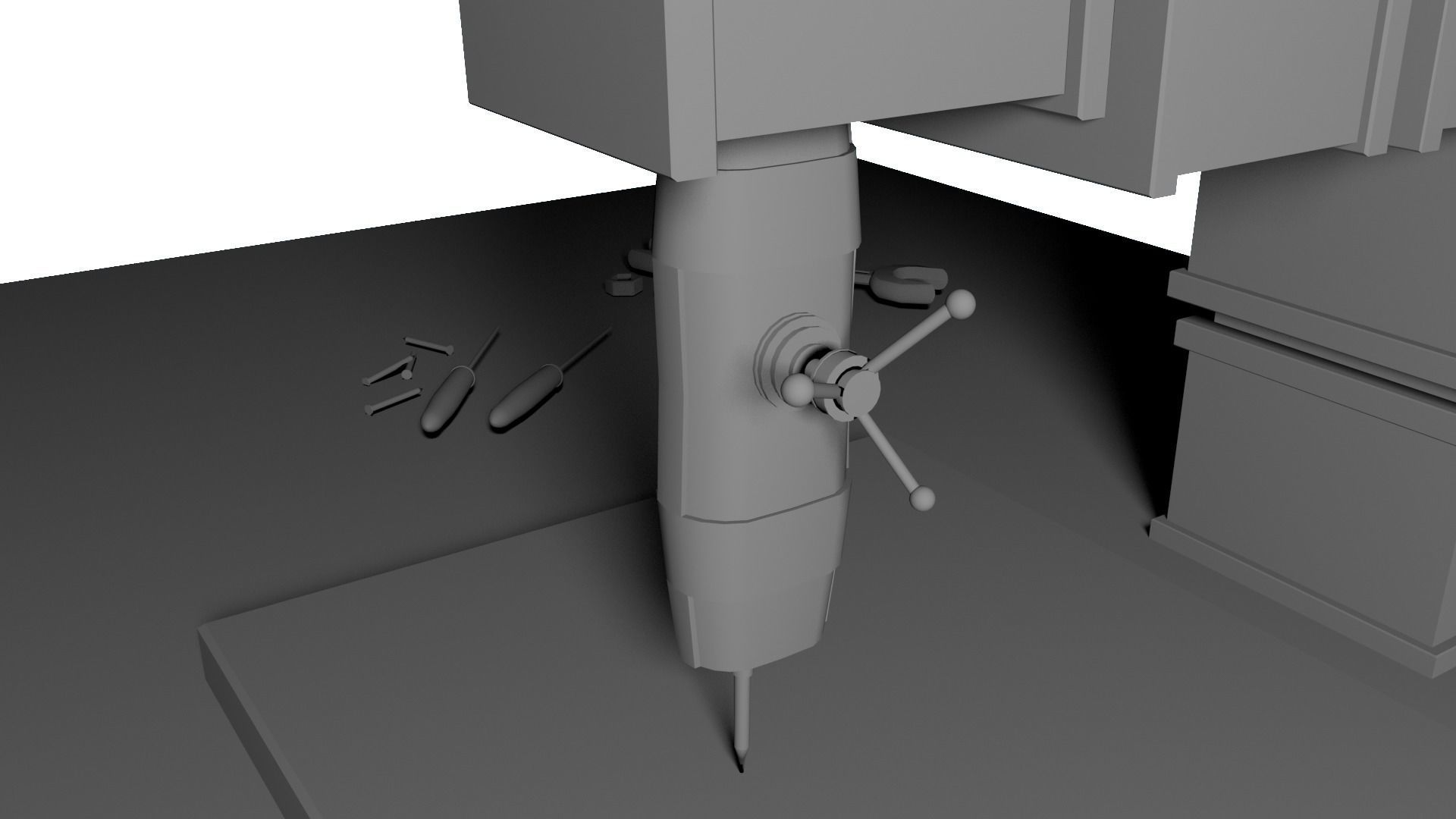 Rust Table Low-poly 3D model_28