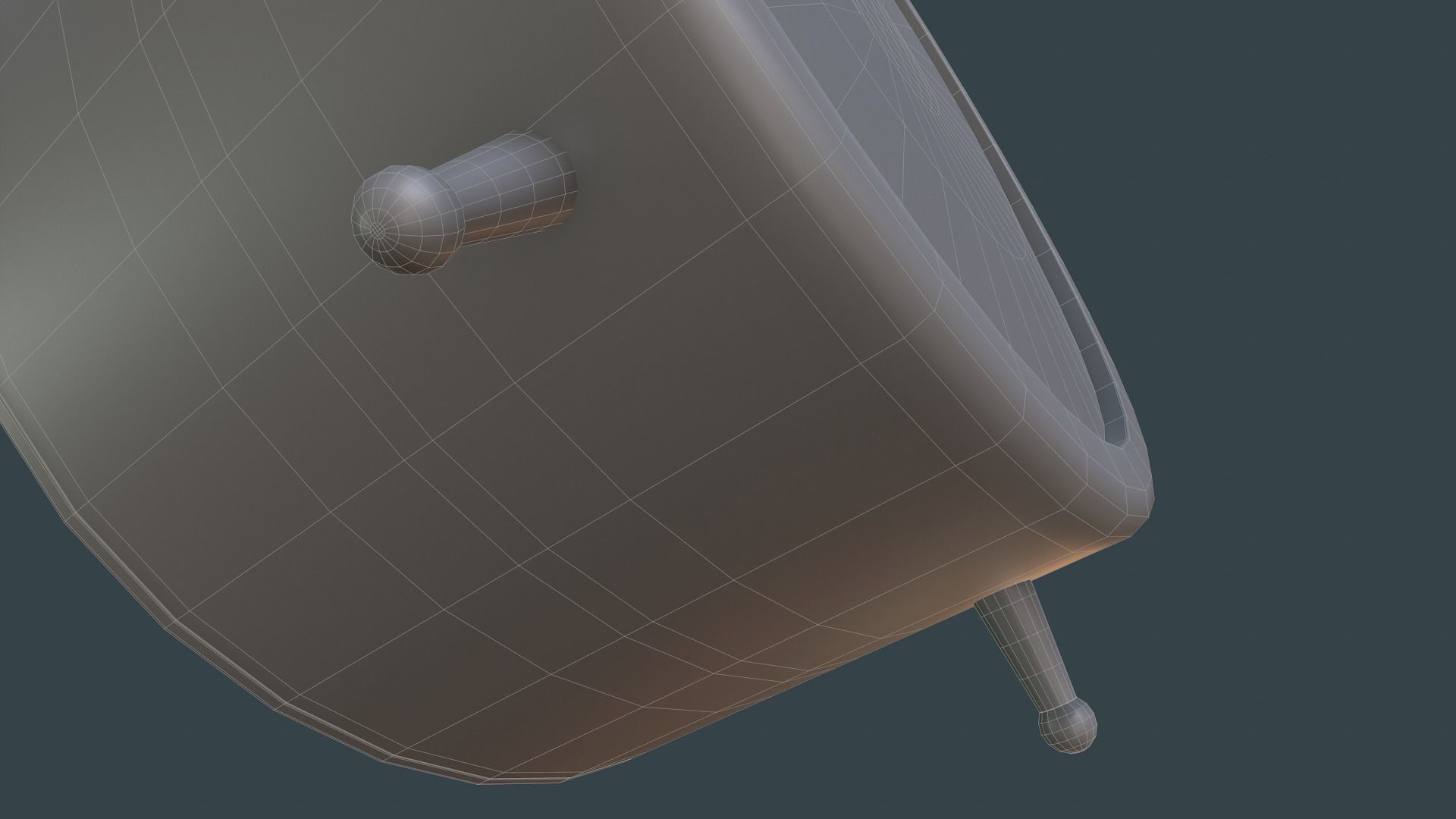 Animated Vintage Alarm Clock 3D model_22