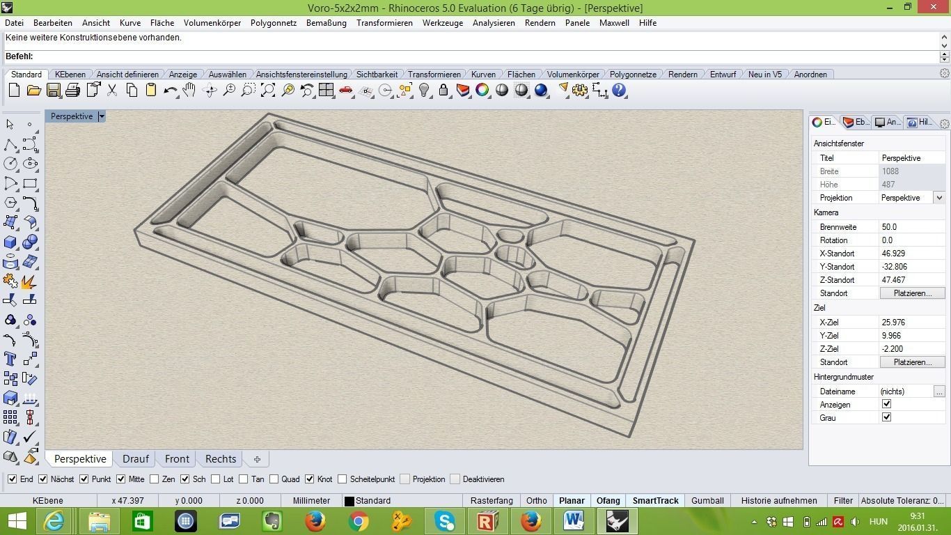 Voro-Ex tile design in computer screen Free 3D print model_1