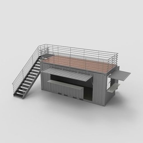 Portable Building and Shipping Container Collection 3D model 2