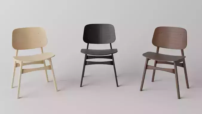 Soborg Wood Base Replicate Chair