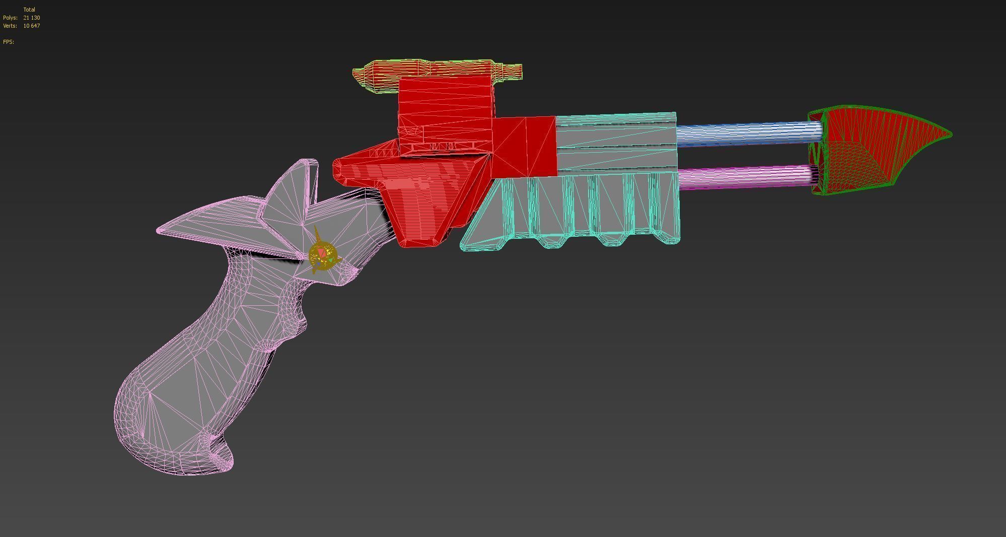 Star Trek VI The Undiscovered Country Klingon Disruptor 3D model_10