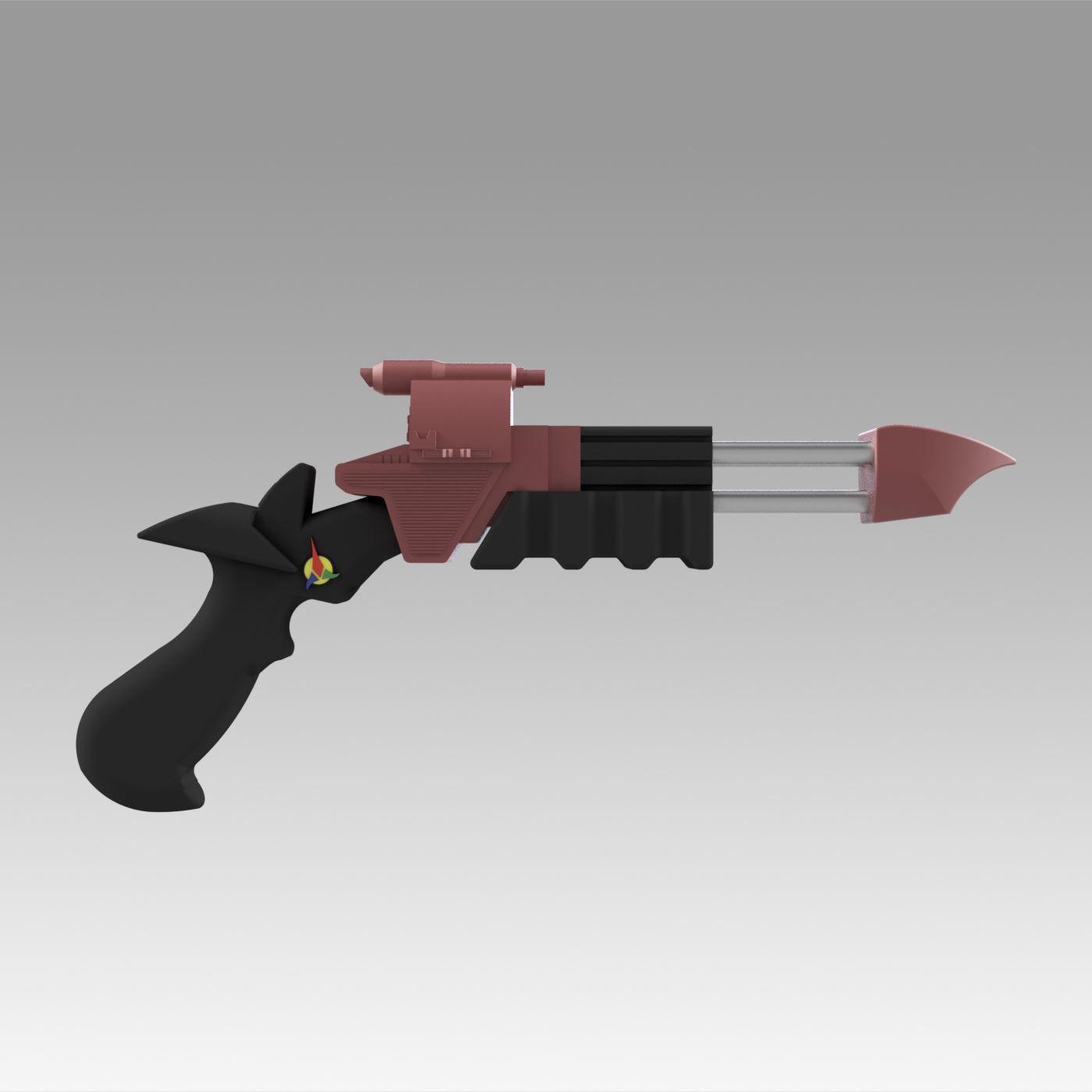 Star Trek VI The Undiscovered Country Klingon Disruptor 3D model_2