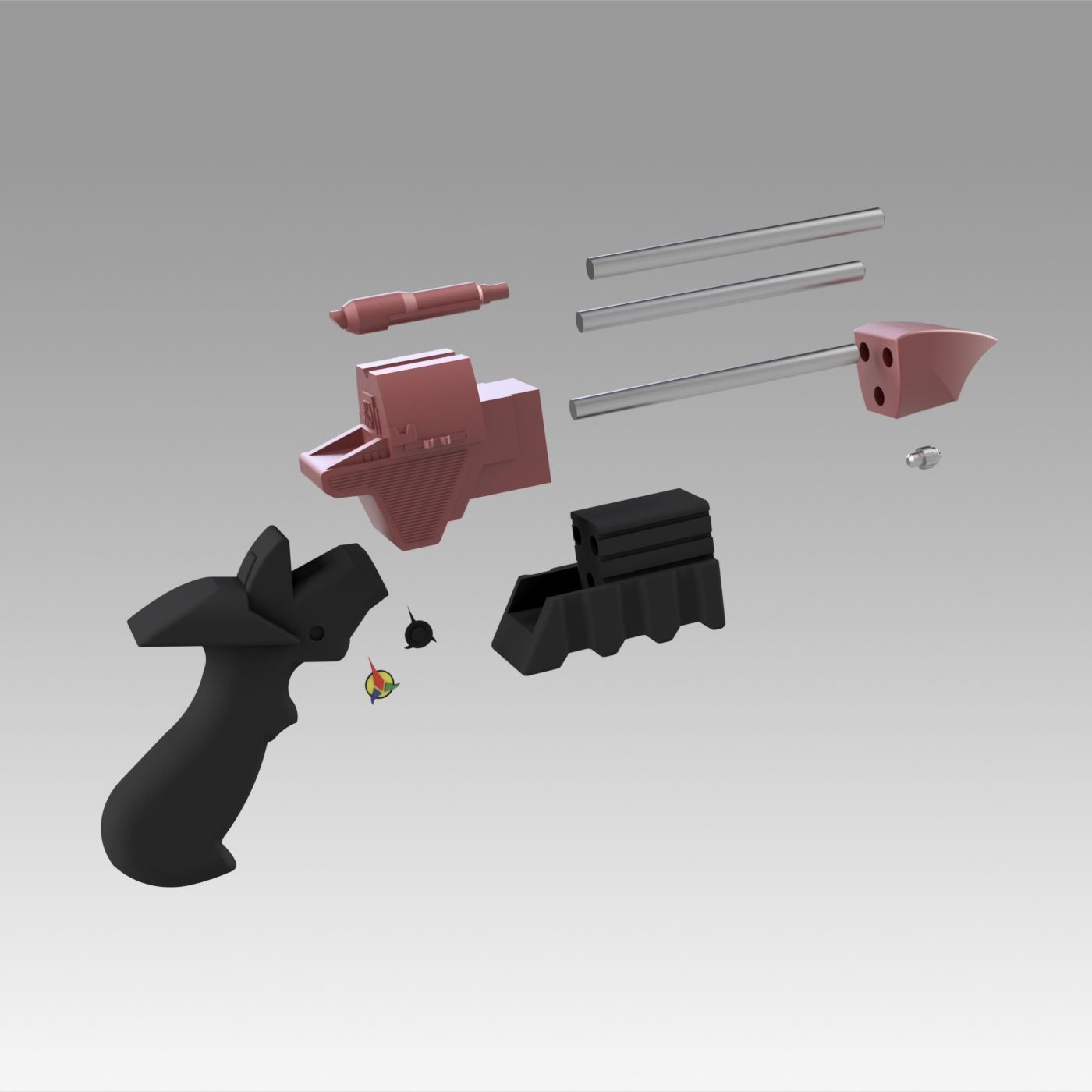 Star Trek VI The Undiscovered Country Klingon Disruptor 3D model_9