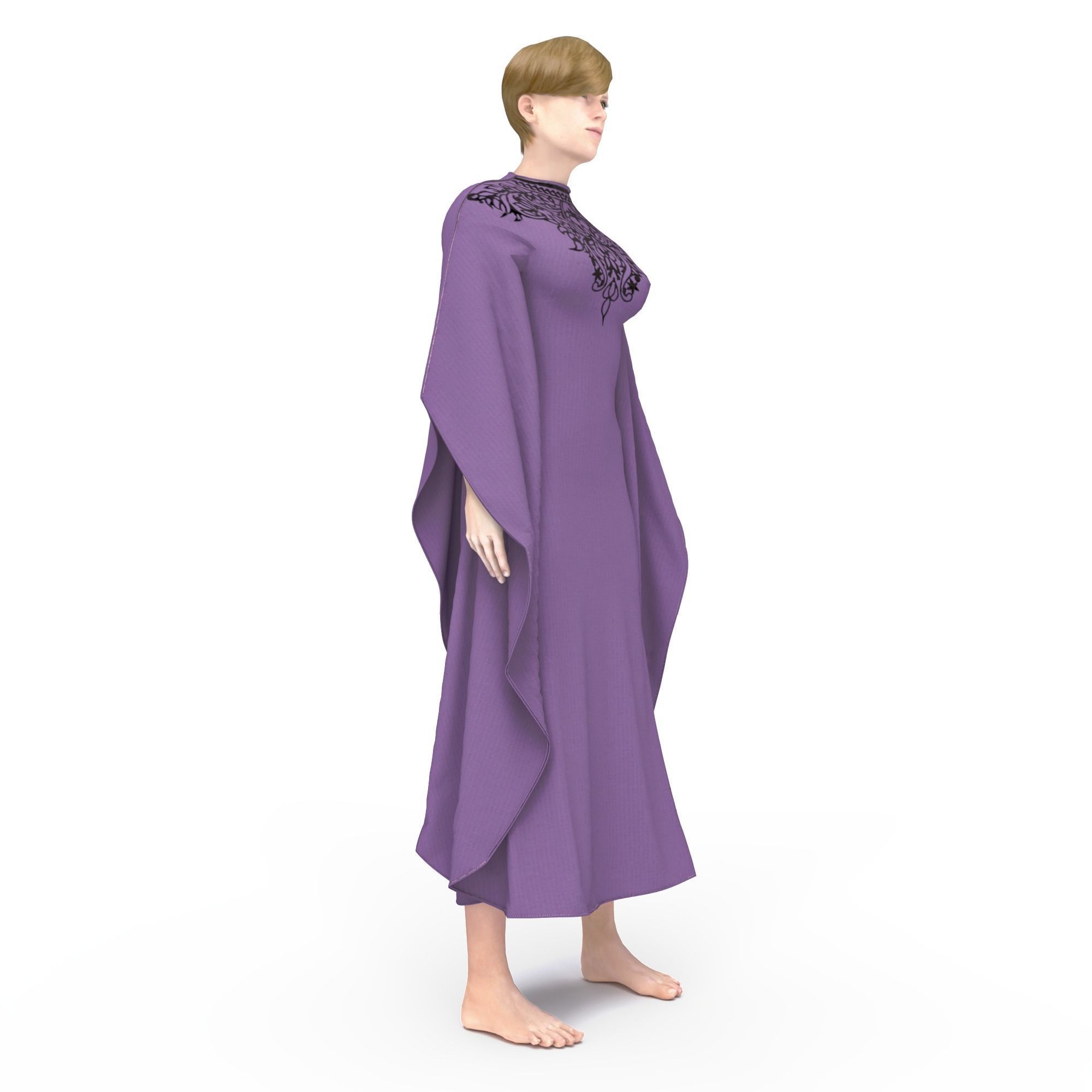 arabic clothing tradisional   3D model_9