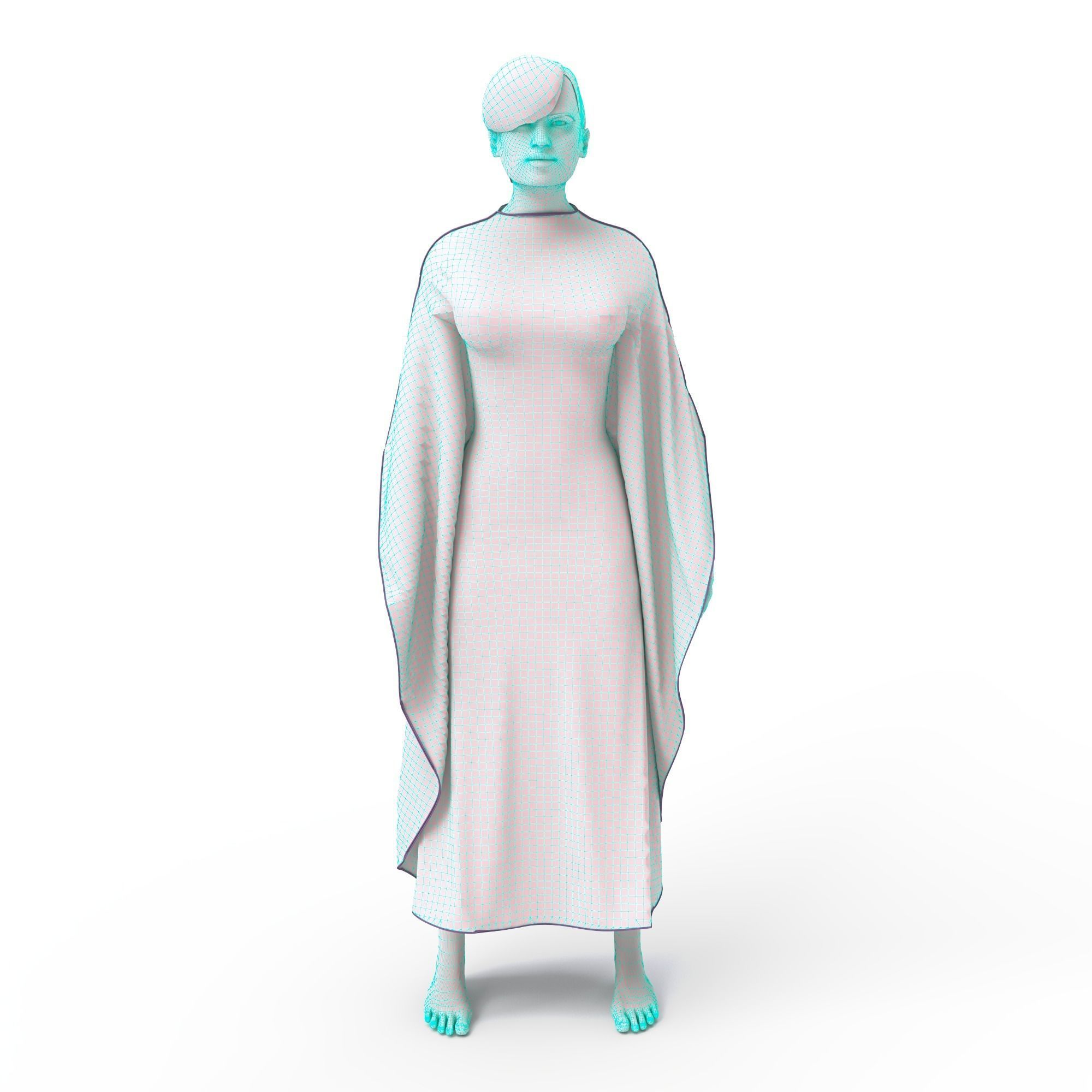 arabic clothing tradisional   3D model_3