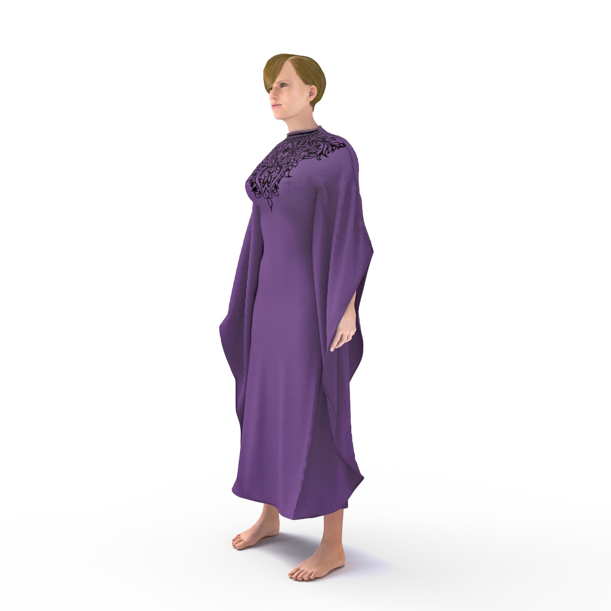 arabic clothing tradisional   3D model_5
