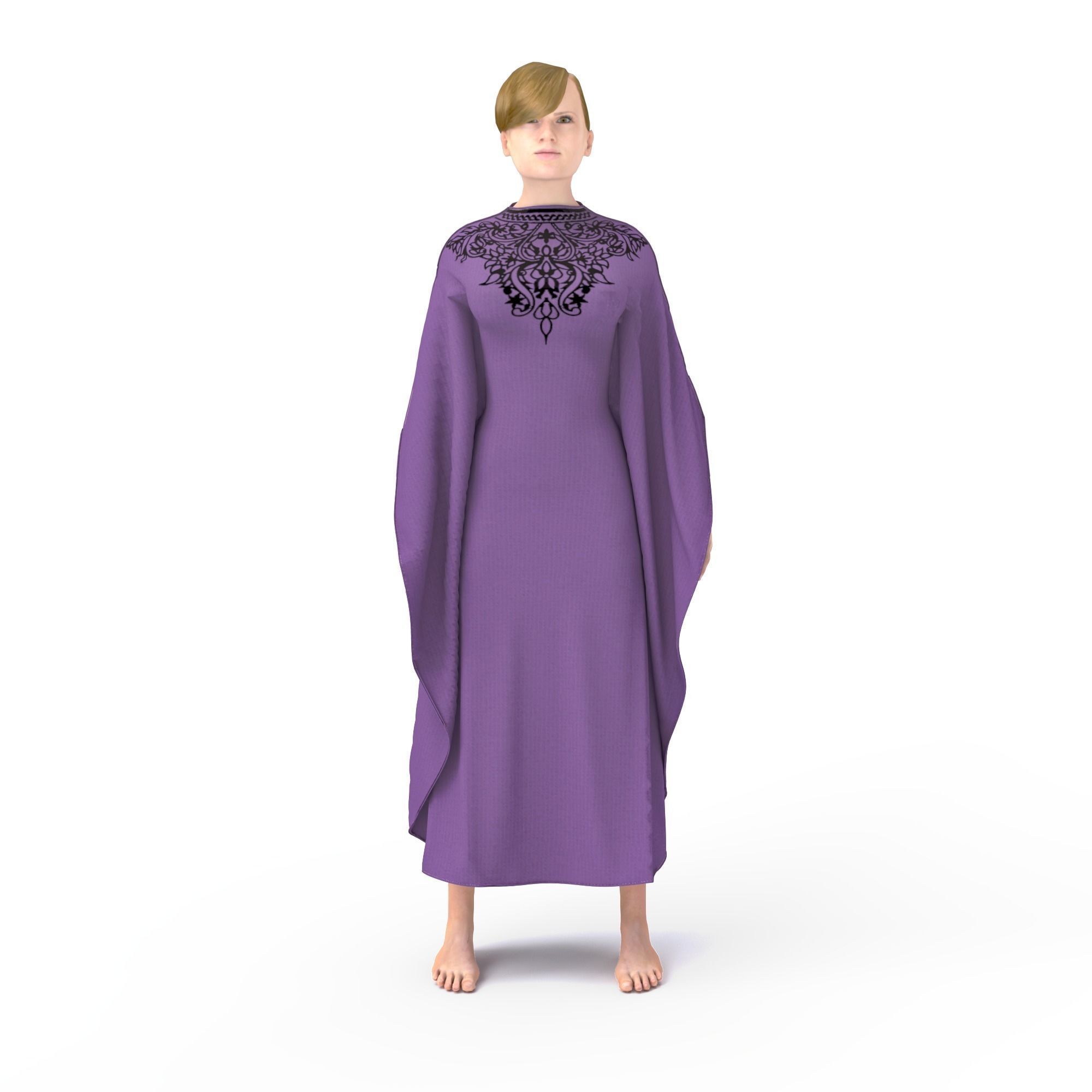 arabic clothing tradisional   3D model_4