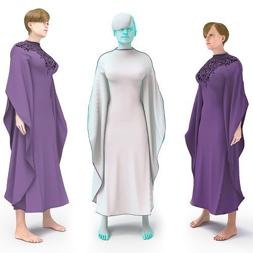  arabic clothing tradisional   3D model