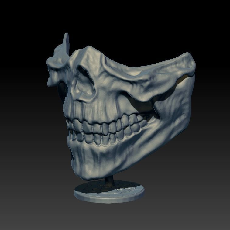 SCORPION SKULL MASK  3D print model_18
