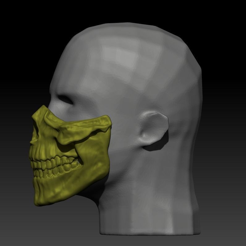 SCORPION SKULL MASK  3D print model_16