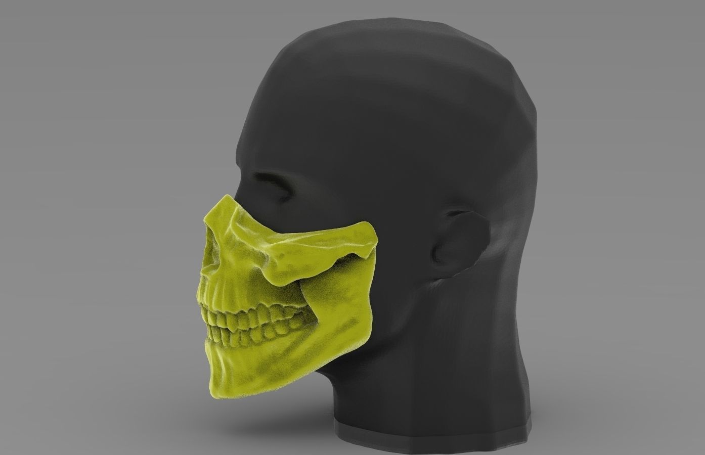 SCORPION SKULL MASK  3D print model_12