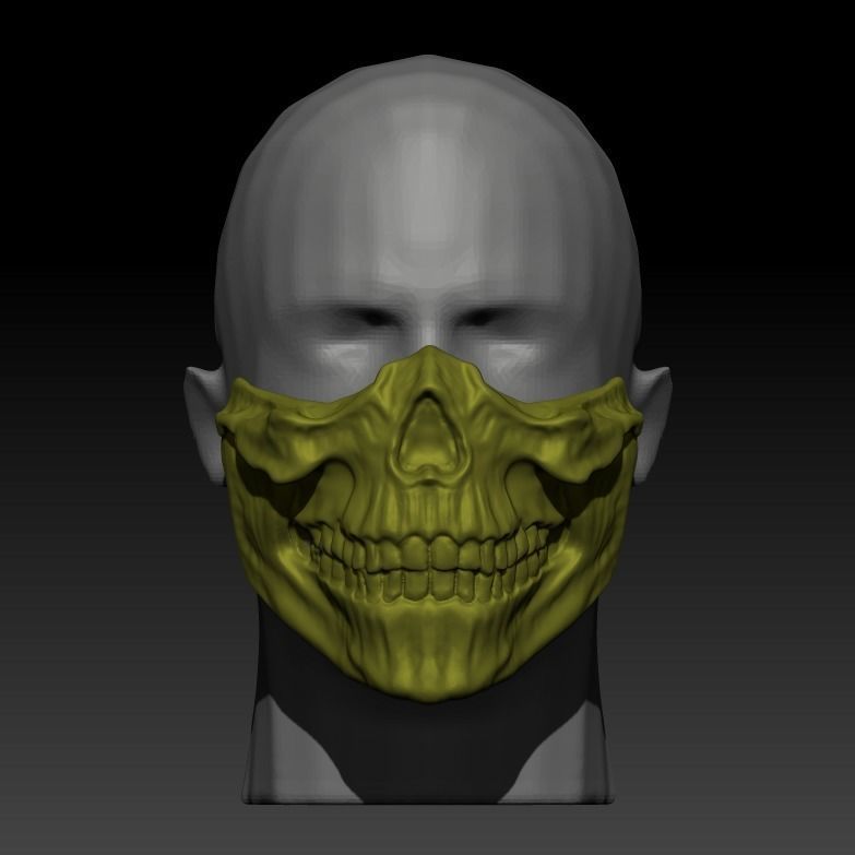 SCORPION SKULL MASK  3D print model_20