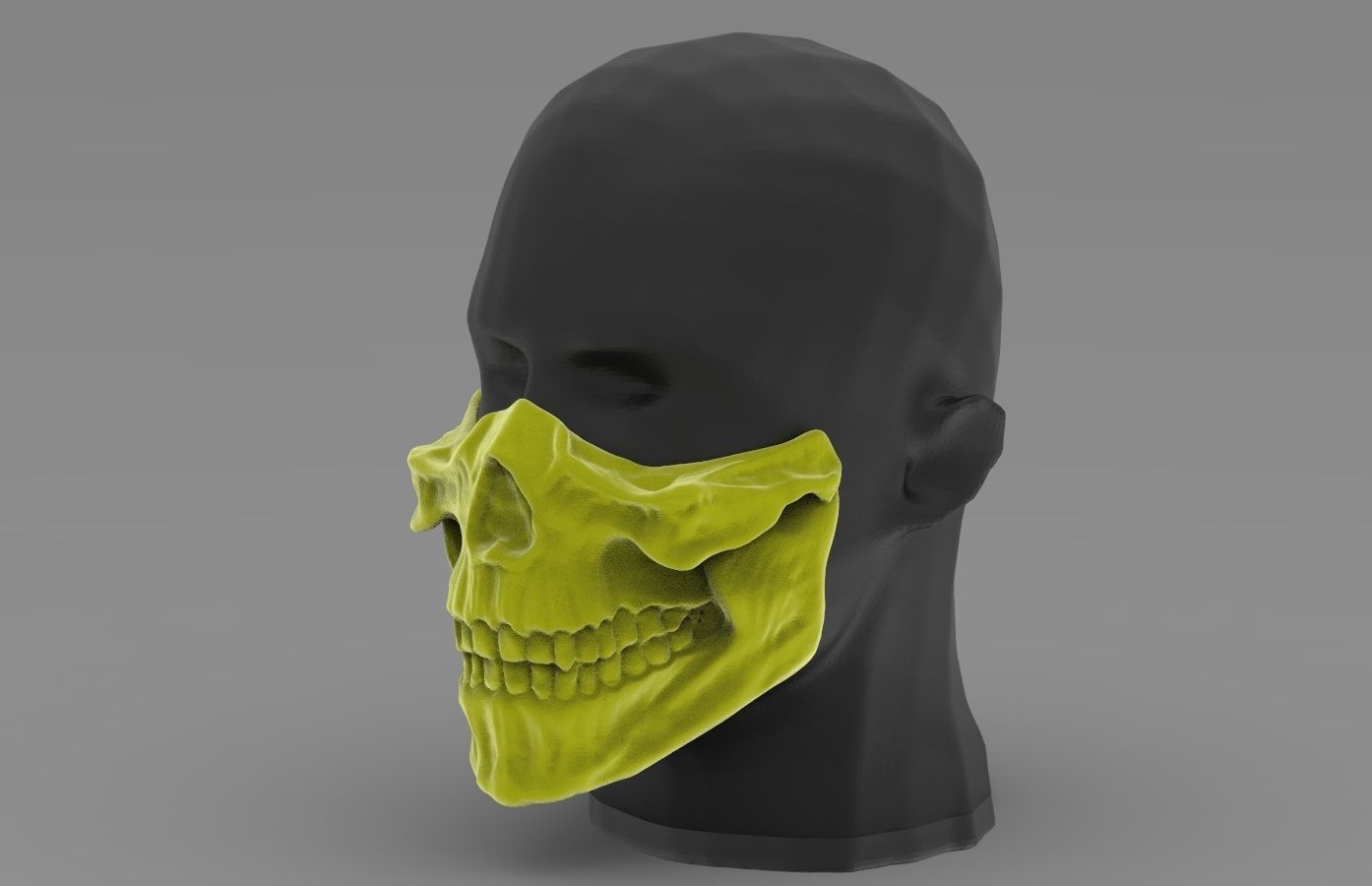 SCORPION SKULL MASK  3D print model_11