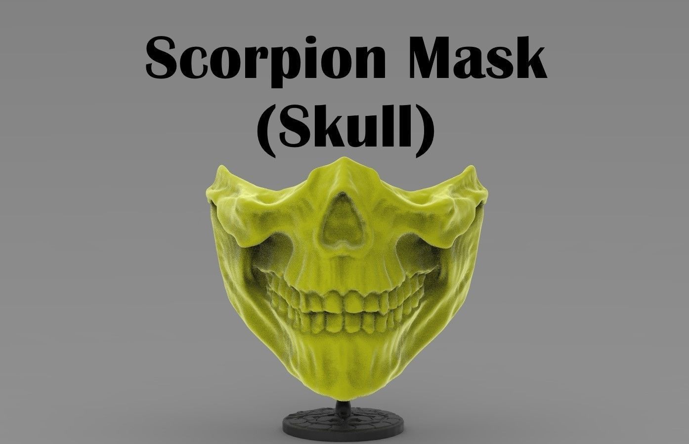 SCORPION SKULL MASK  3D print model_0
