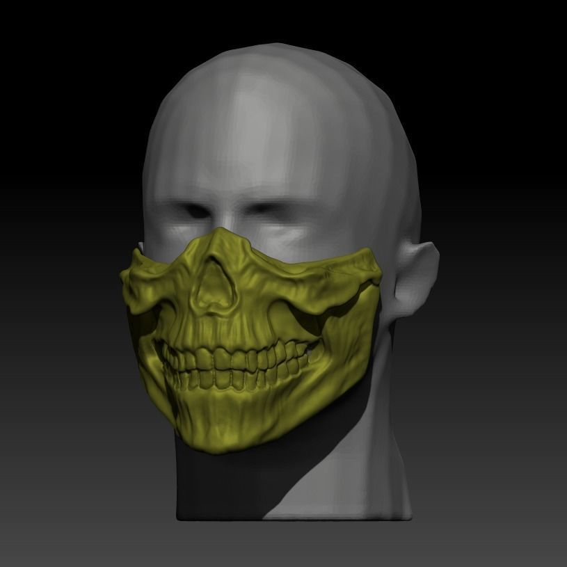 SCORPION SKULL MASK  3D print model_21