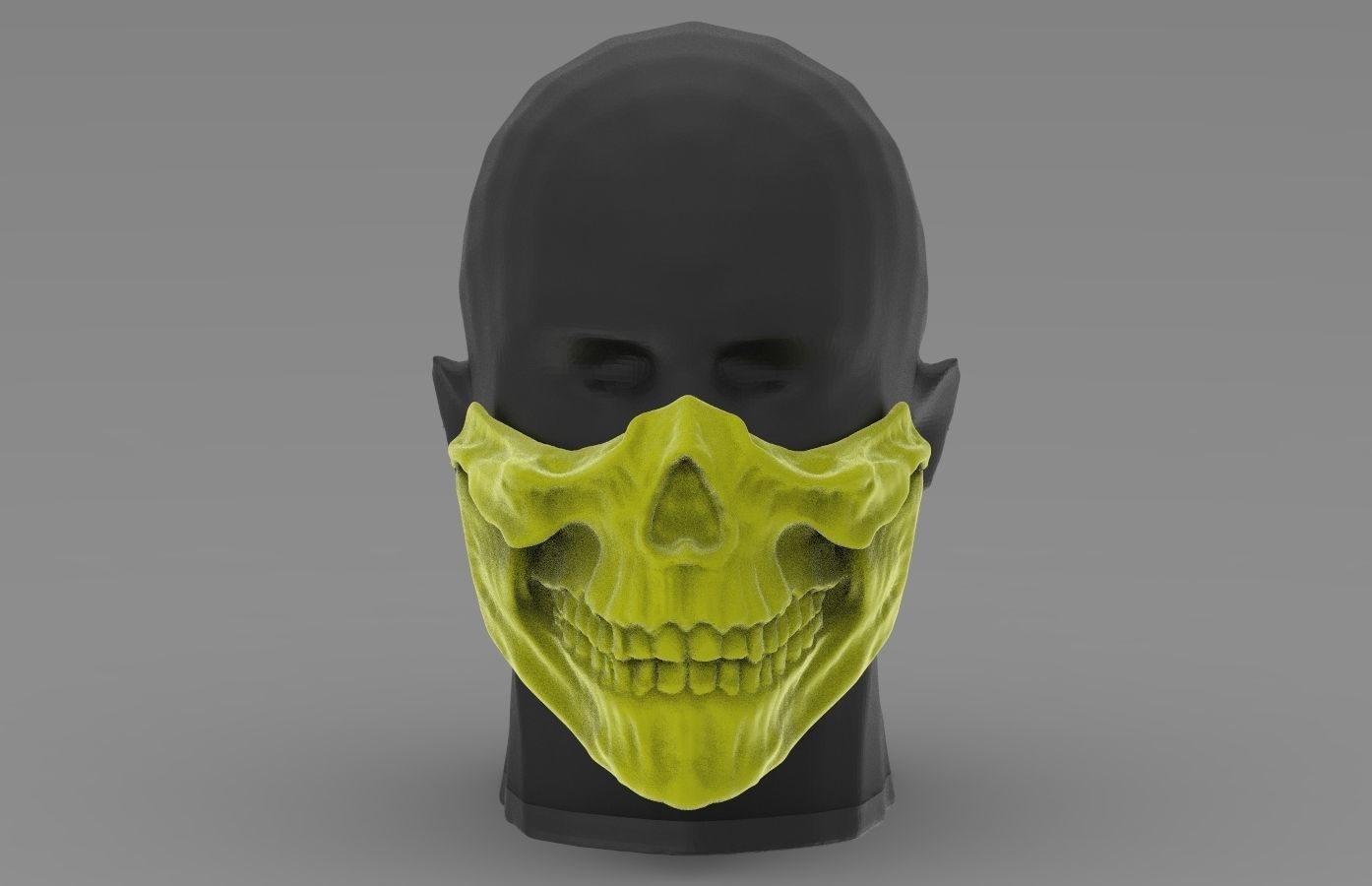 SCORPION SKULL MASK  3D print model_8