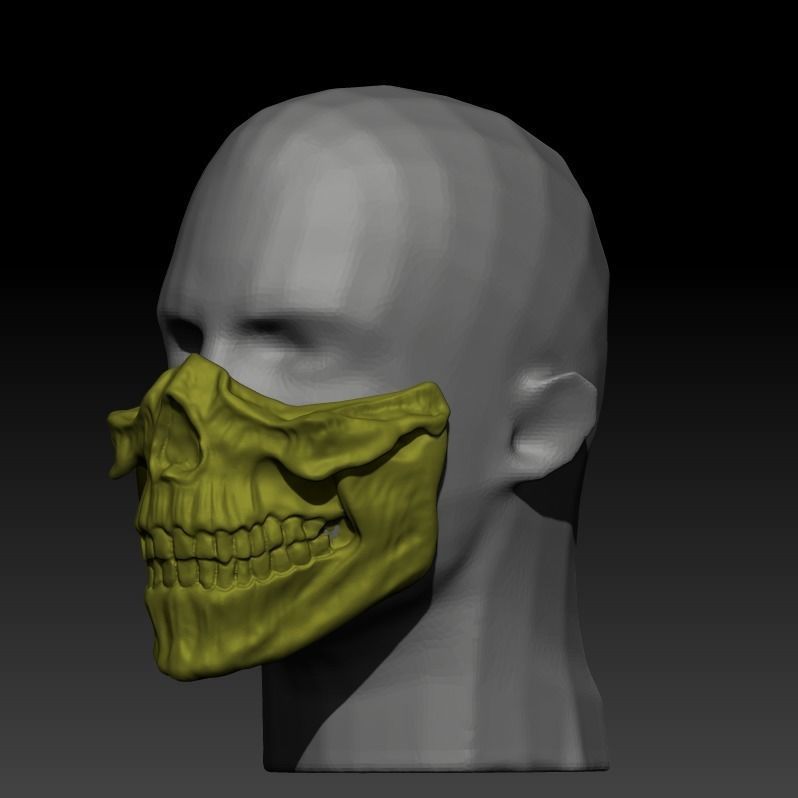 SCORPION SKULL MASK  3D print model_19