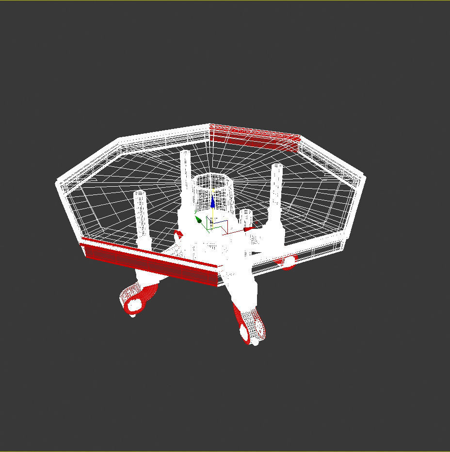 Classical table  3D model_3