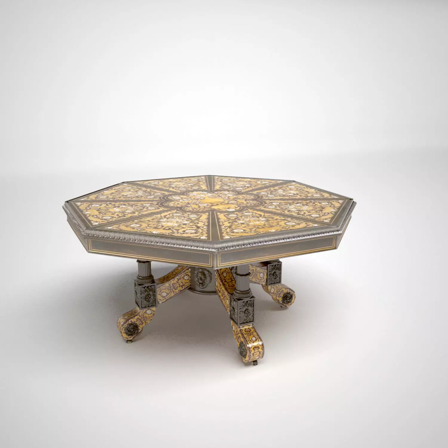 Classical table  3D model_0
