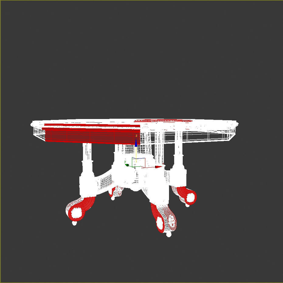 Classical table  3D model_5