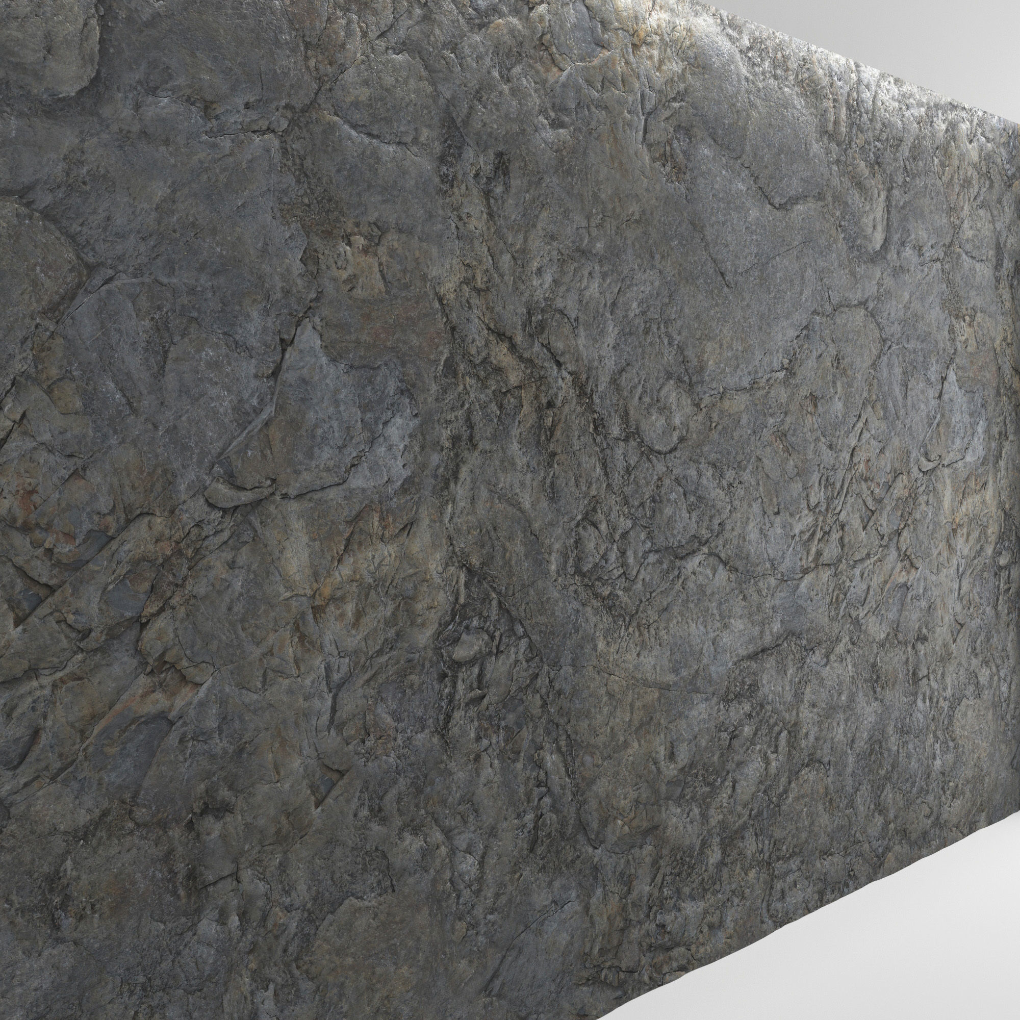 Rock wall 2 3D model_2
