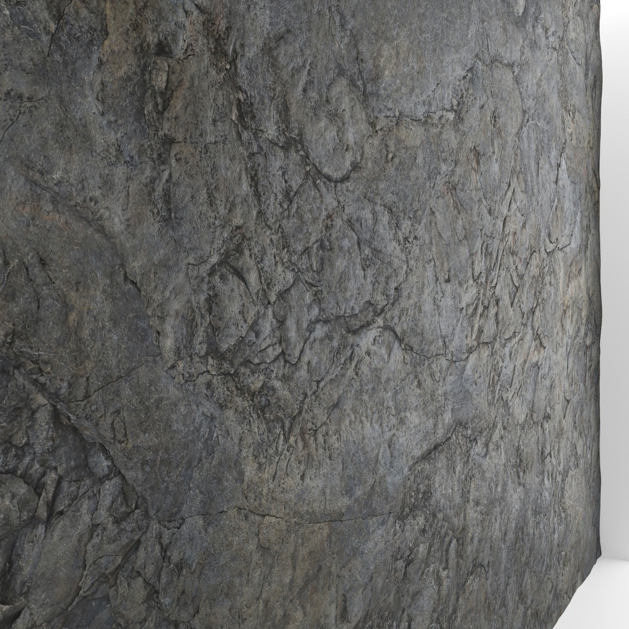 Rock wall 2 3D model_3