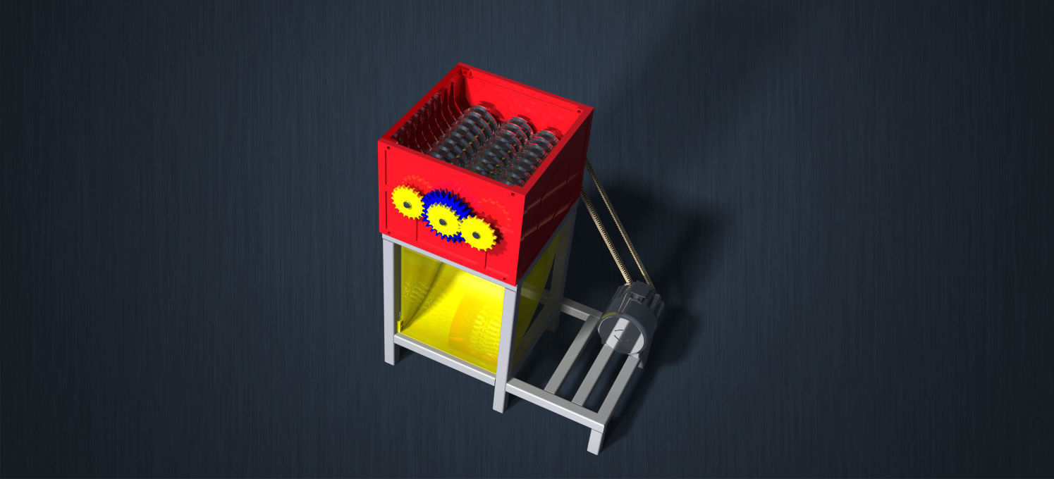 GRASS SHREDDER MACHINE 3D print model_7