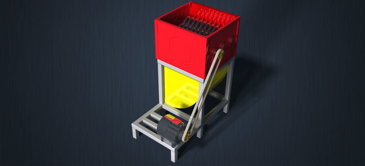 GRASS SHREDDER MACHINE 3D print model_6