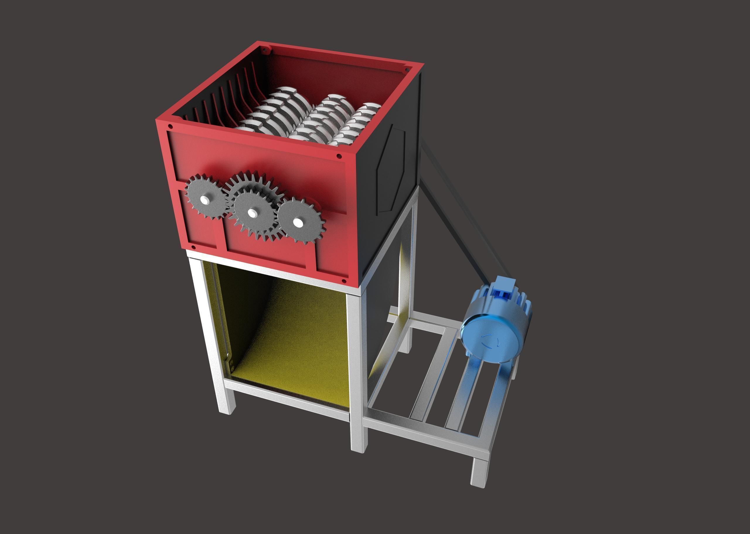 GRASS SHREDDER MACHINE 3D print model_11