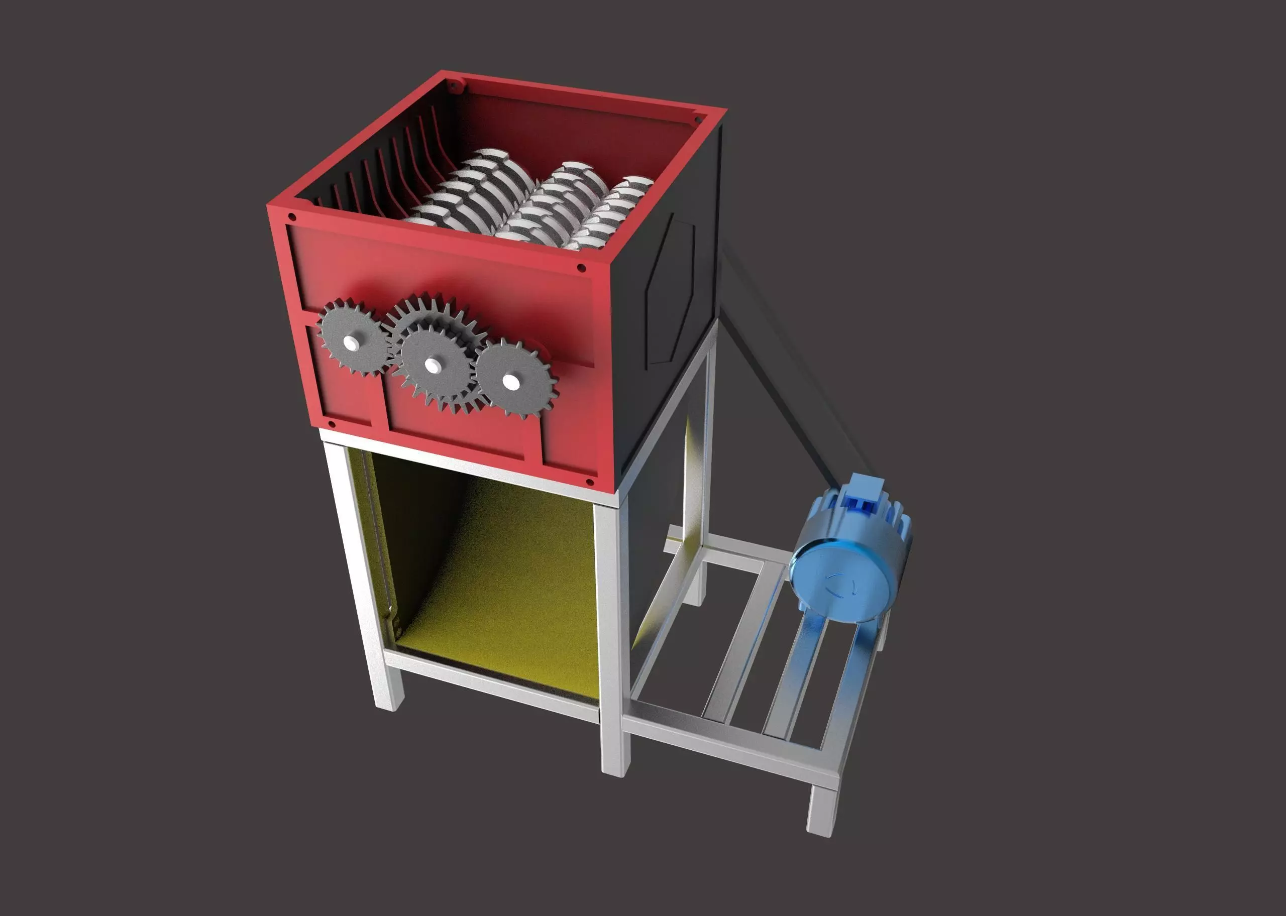 GRASS SHREDDER MACHINE 3D print model_0