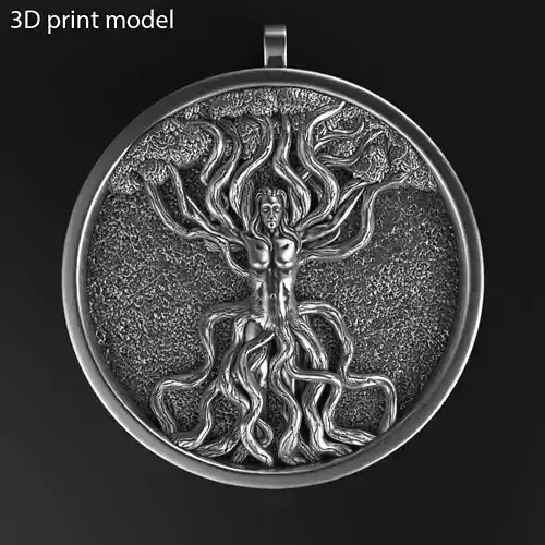 Pendant jewelry Celtic tree of life vol1  3D print model