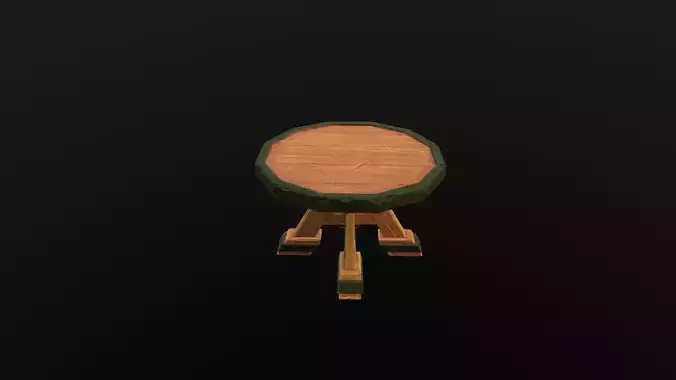 Table Round Stylized 