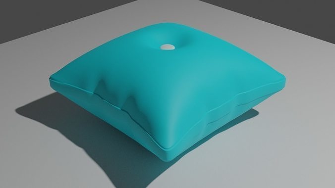 a pillow with hole in middle Free 3D model