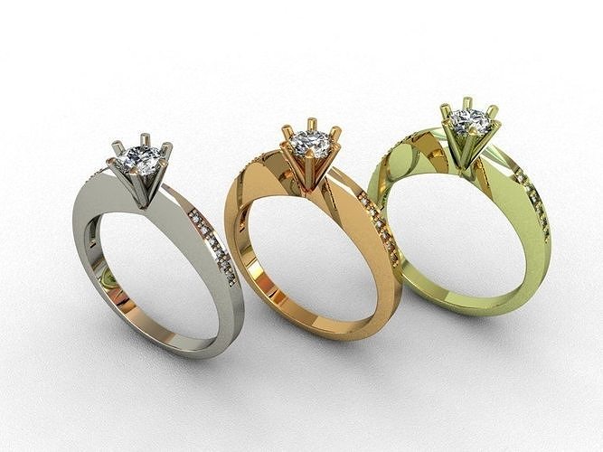 Diamond Ring 3D print model 3D print model 3D print model