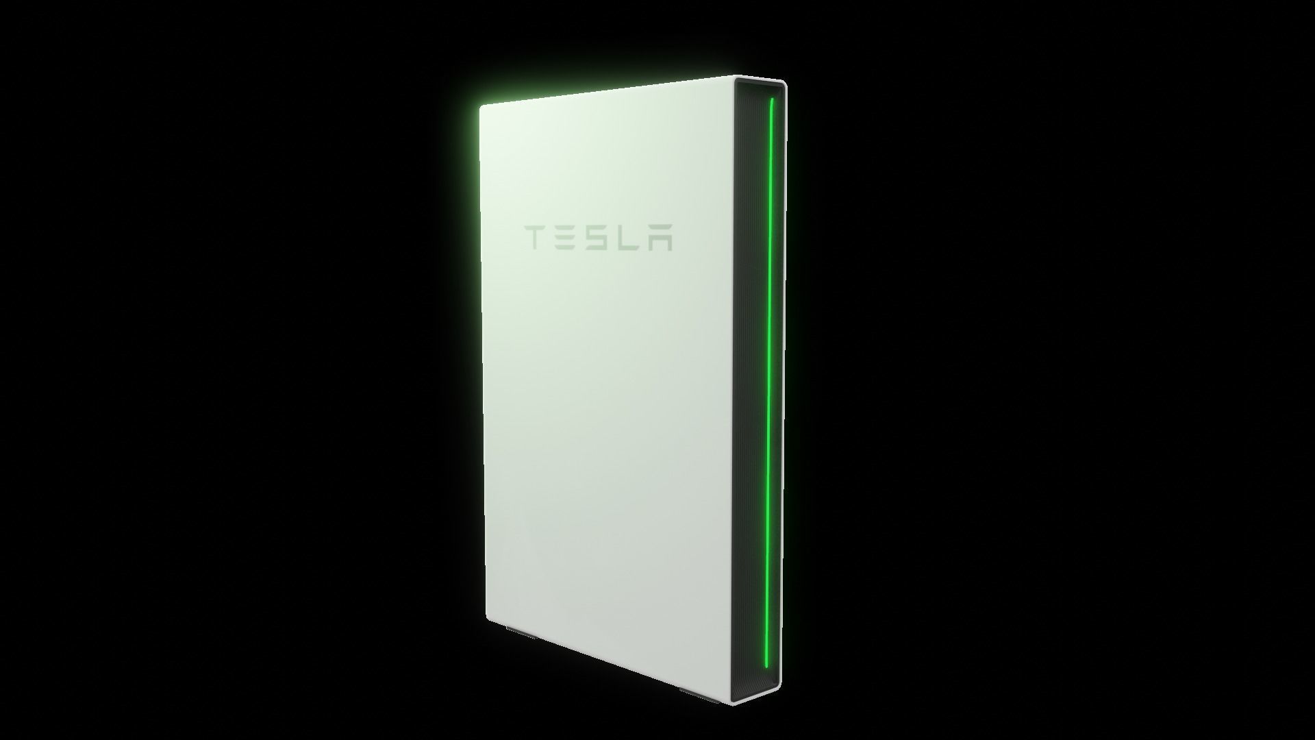 Tesla Powerwall 2 - Low Poly PBR  VR AR Ready Low-poly 3D model_2