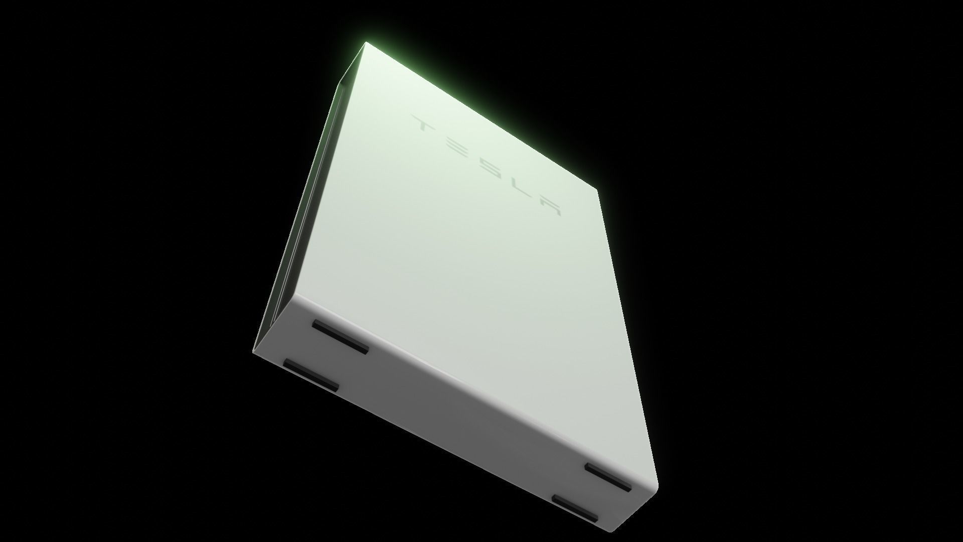 Tesla Powerwall 2 - Low Poly PBR  VR AR Ready Low-poly 3D model_6