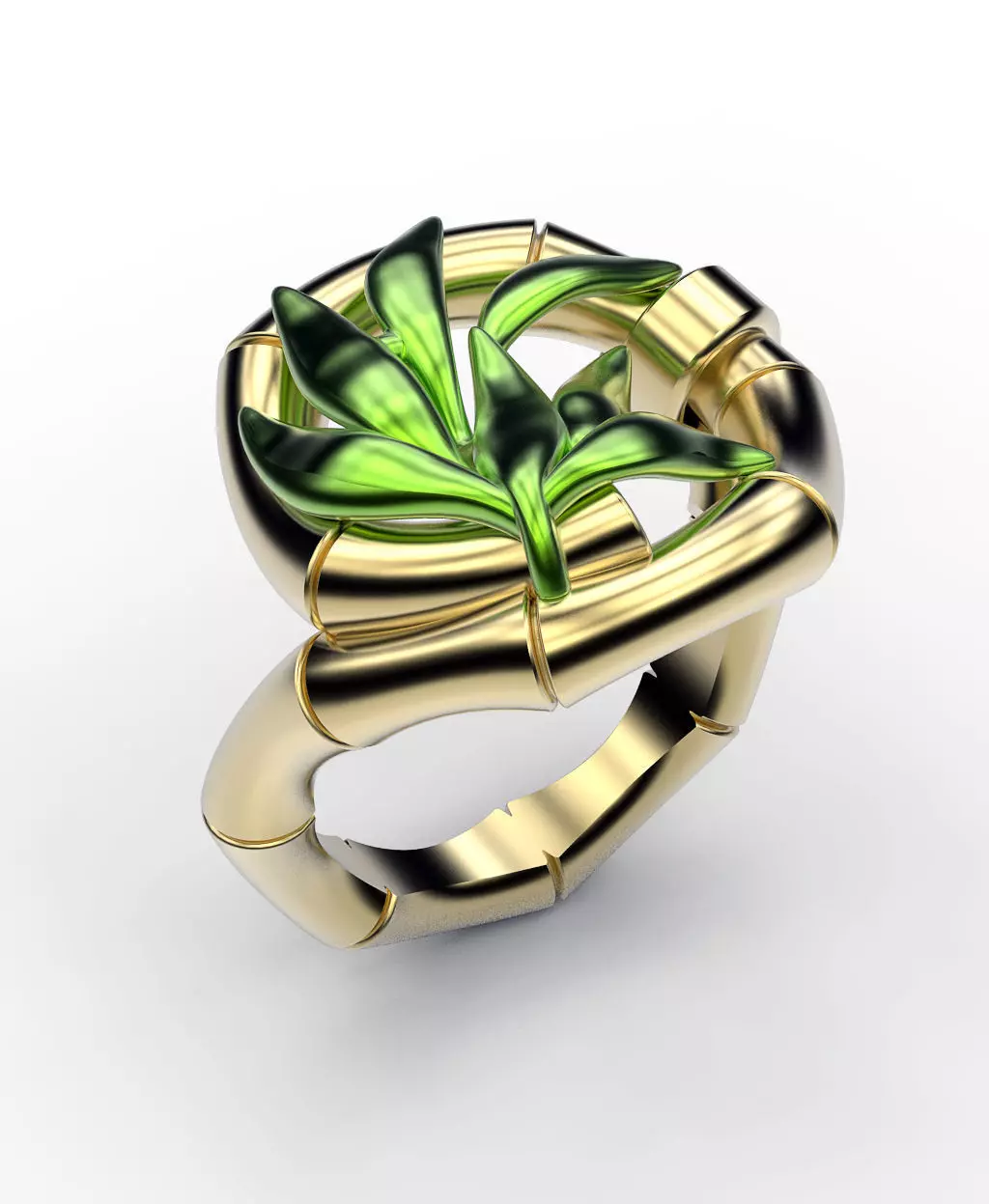 Ring Bamboo 3D print model_0