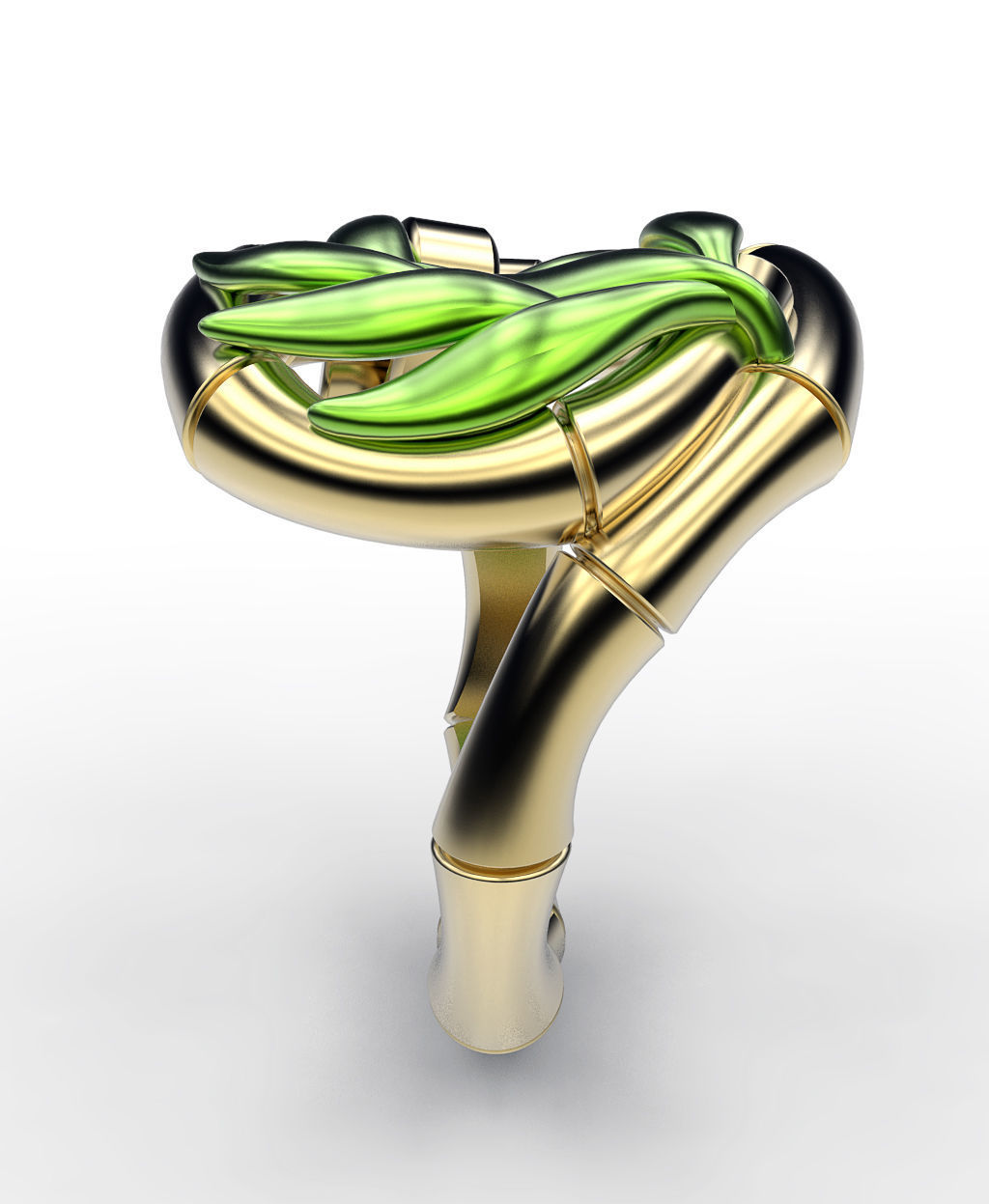 Ring Bamboo 3D print model_4