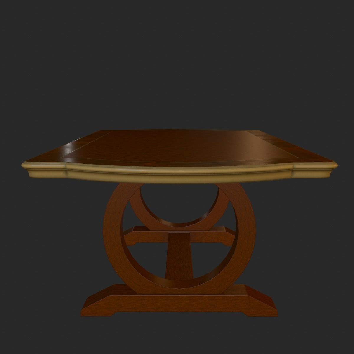 Vintage Furniture Table PBR Game Ready Low-poly 3D model_14