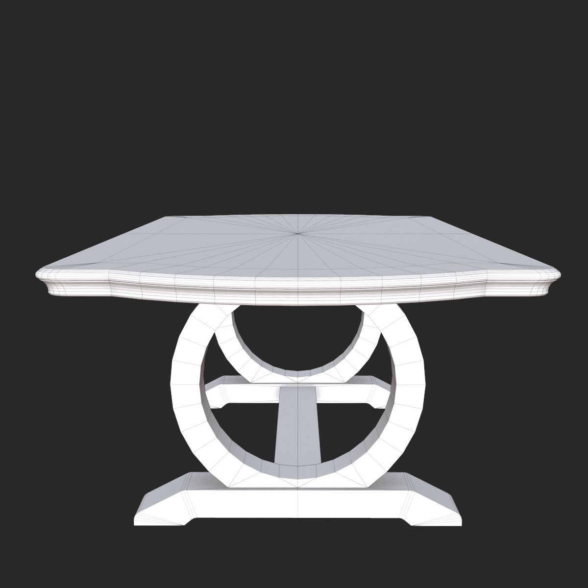 Vintage Furniture Table PBR Game Ready Low-poly 3D model_15
