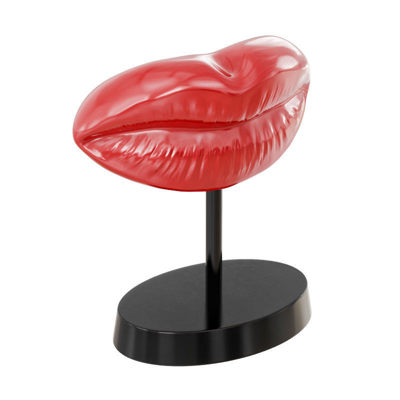 Figurine red lips 14 3D model_2