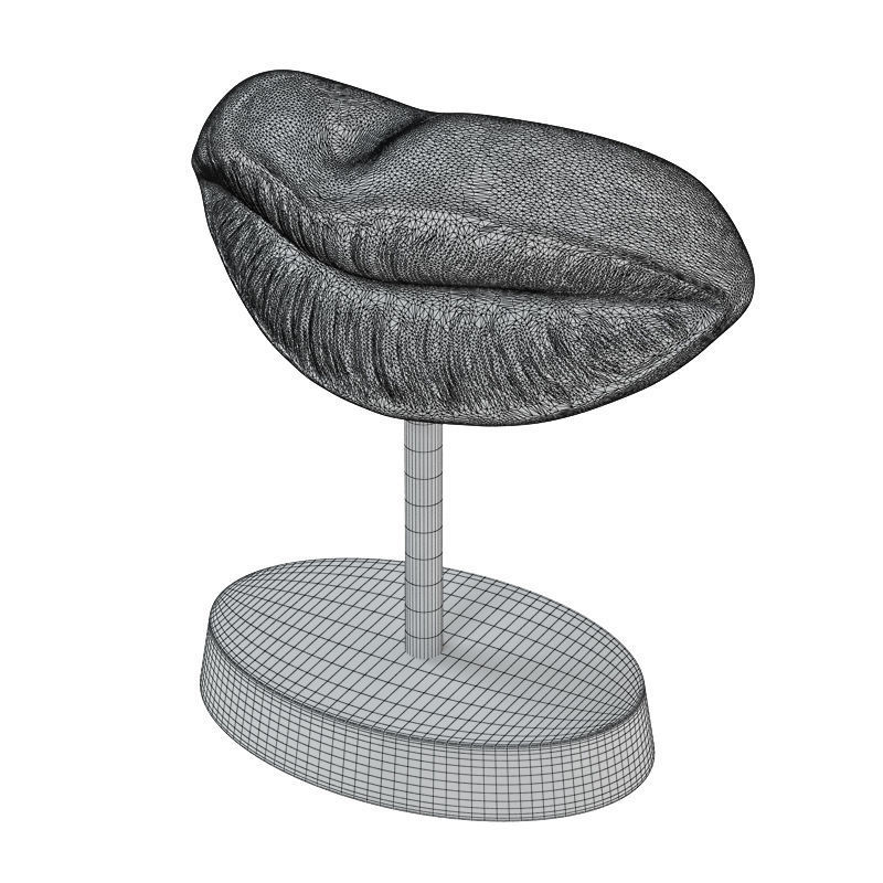 Figurine red lips 14 3D model_6