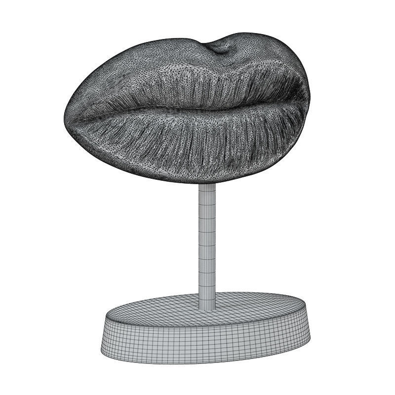 Figurine red lips 14 3D model_5