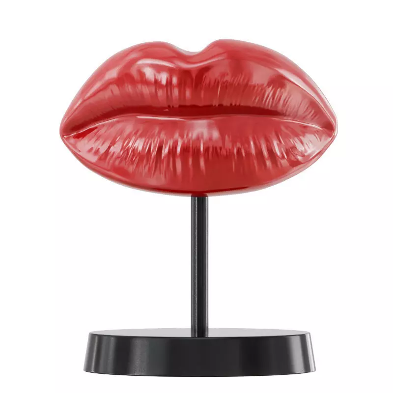 Figurine red lips 14 3D model_0