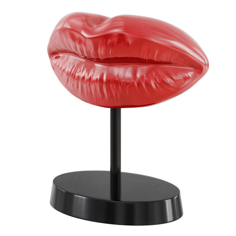 Figurine red lips 14 3D model_1