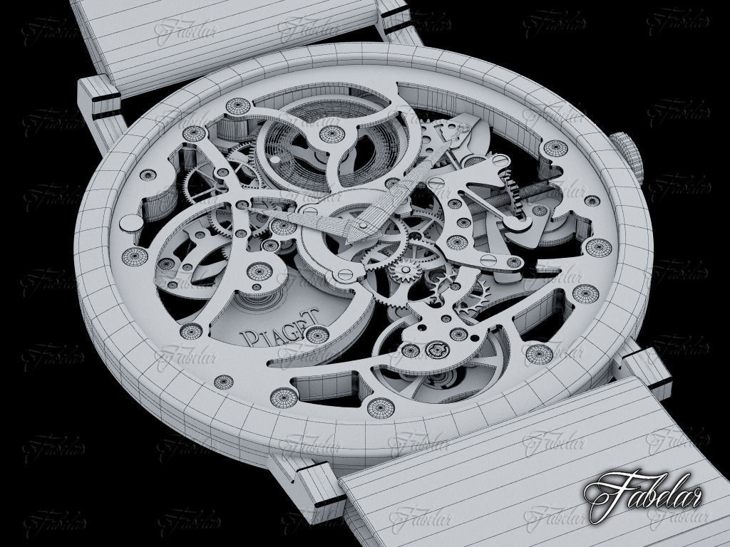 Watch mechanism 3D model_11