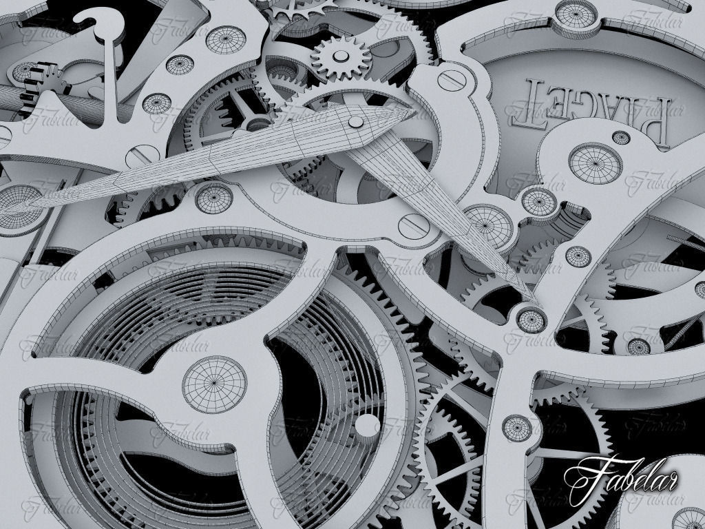 Watch mechanism 3D model_13