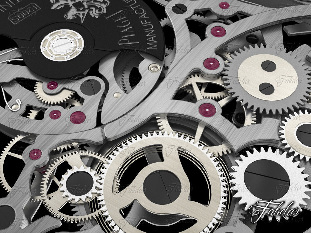 Watch mechanism 3D model_8